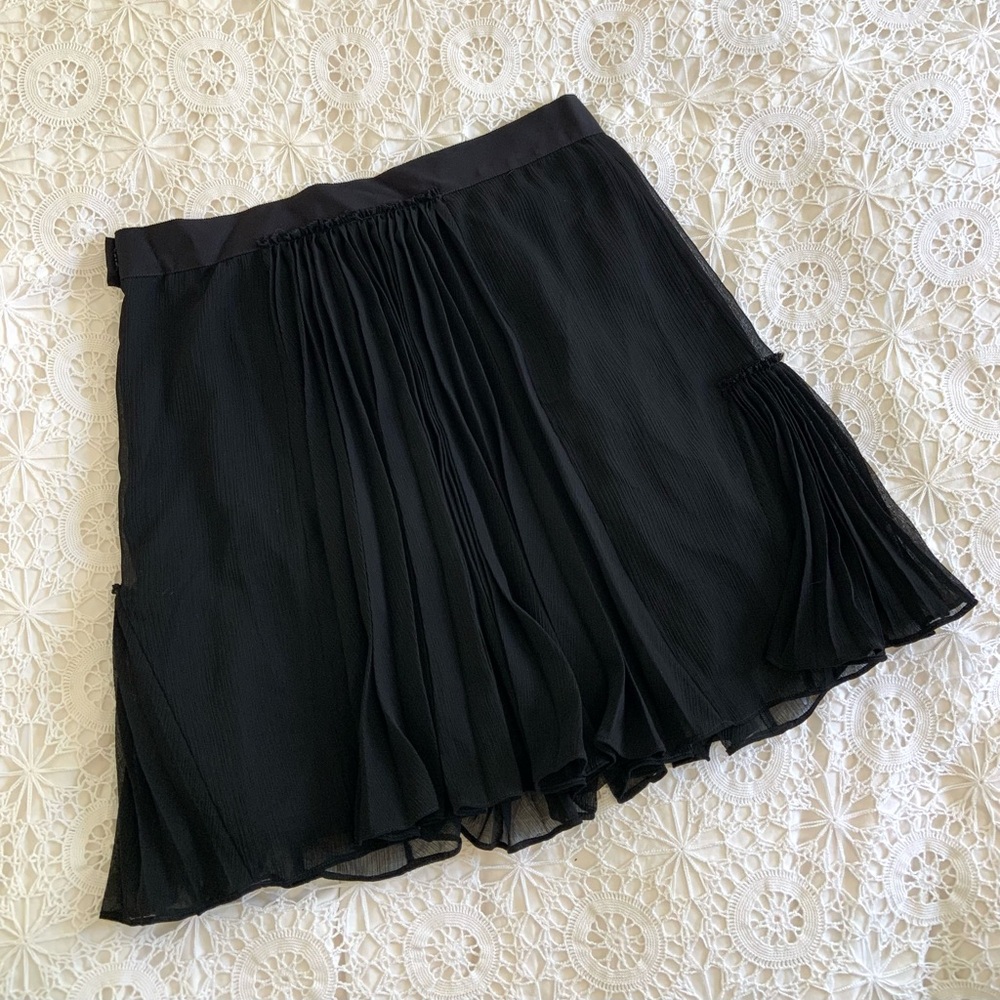 Coach black pleated skirt